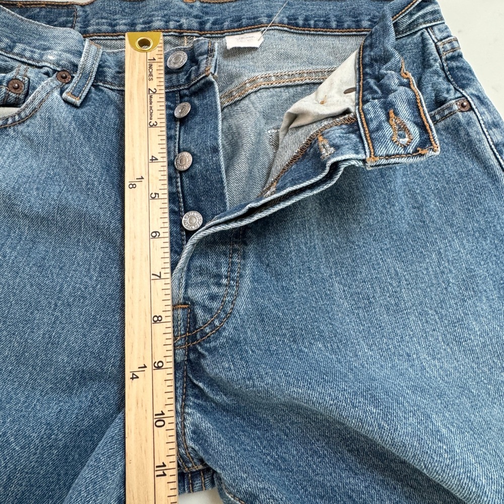 Vintage Levi's 501 Jeans 32x30 Blue Straight Leg Button Fly Retro Grunge Rugged - Picture 9 of 15
